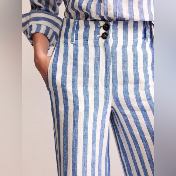 Boden Blue and White Striped Jumpsuit - Picture 3 of 13